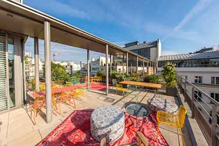 Wojo Coworking Saint Lazare terrasse