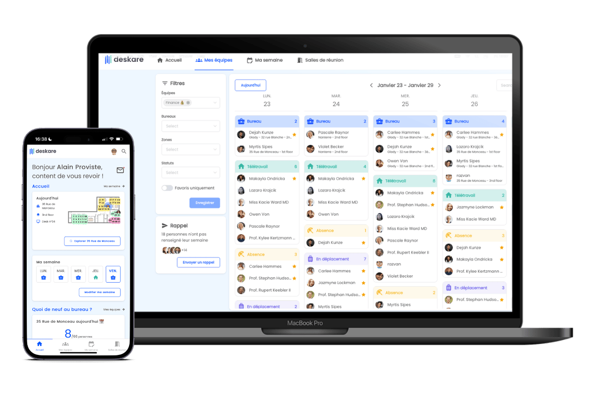 Deskare application Application Deskare