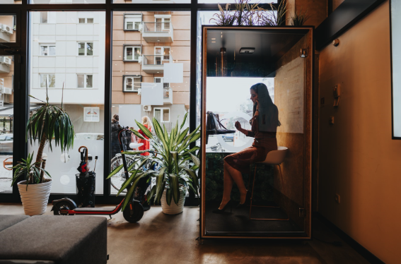 Espace de concentration de bureaux